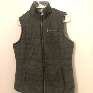 Free Country Olive Green Quilted Puffer Vest